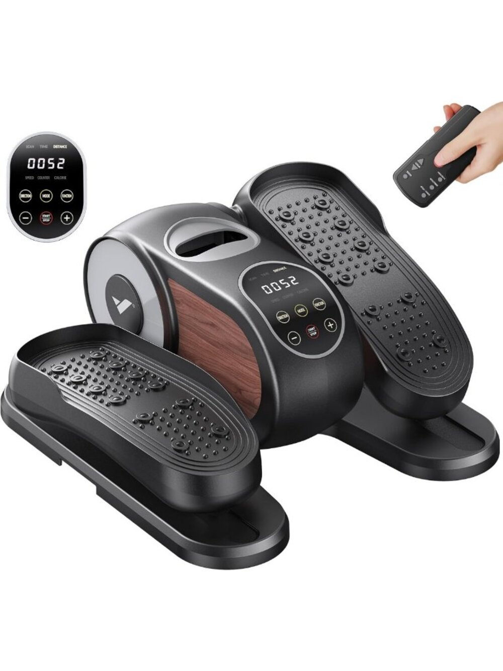 Compact Under Desk Elliptical Trainer - Leg Exerciser for Seniors & Home Office
